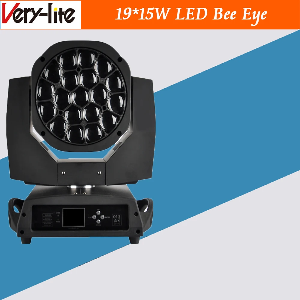 Clay Paky K10 19X15W Bee Eye Zoom and Rotating rgbw 4in1 LED Moving Head Lights Bee Eye