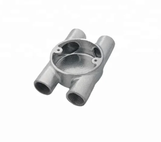 BS EN 61386-21:2010,IEC 61386-1:2008  Malleable H Type 4 Way Conduit Box