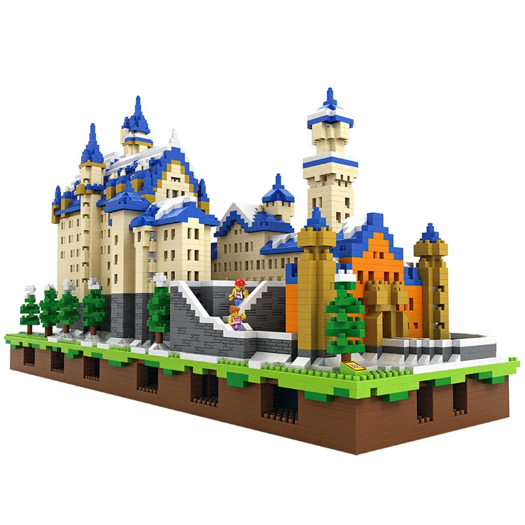 LOZ world famous architecture series neuschwanstein building blocks toys
