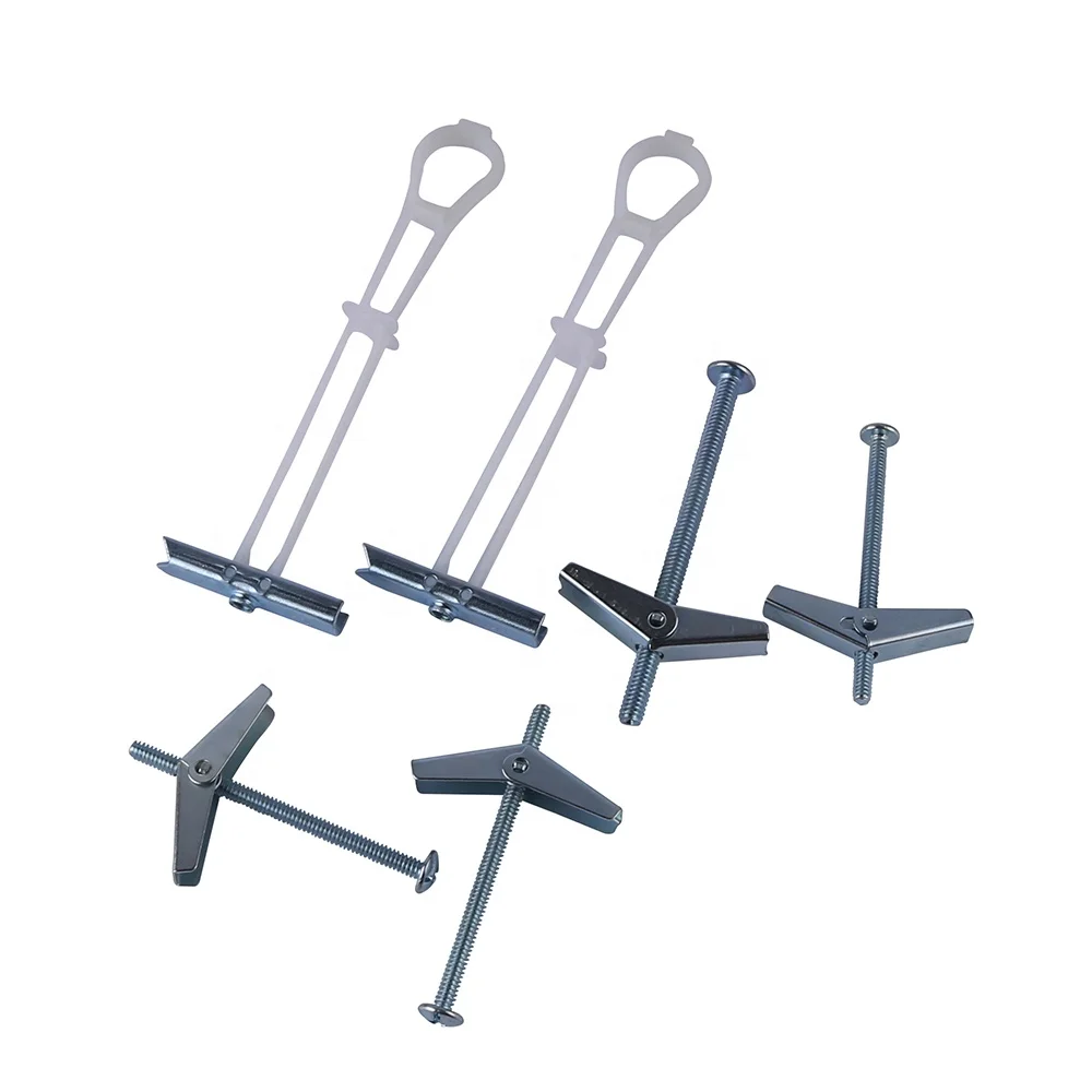 flat hex  round  mushroom head  spring toggle with eye bolt