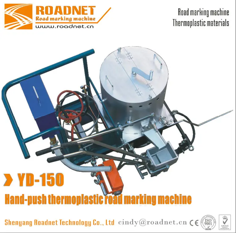 Cheapest manual hand-pushed screed thermoplastic applicator  hot melt lining road Lane marking machine for city roads