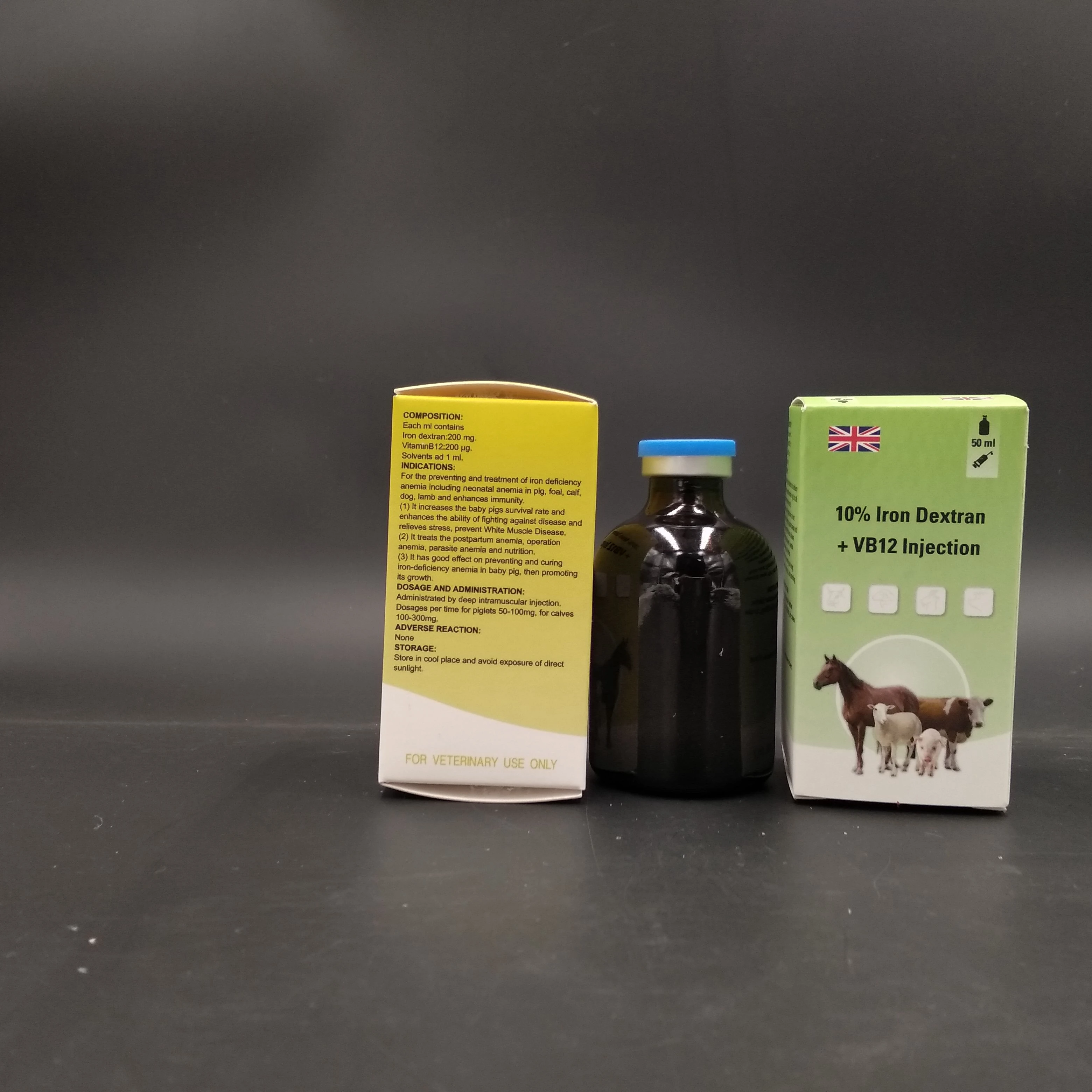 
nutritional drug injection 20% iron dextran vitamin 