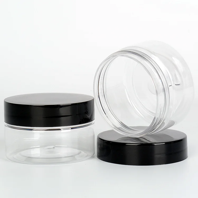 fancy gem vintage cosmetic hair gel pet wide mouth glitter jars with foil seal