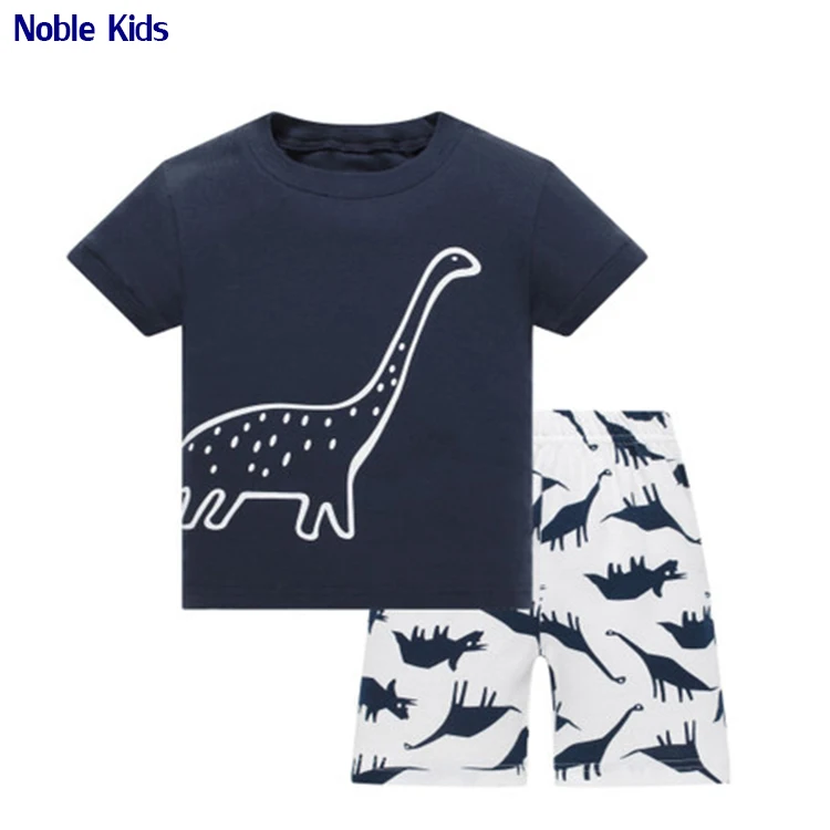 
Manufacturers promote pyjamas suit 2pcs short sleeve cotton pajamas at low prices for kids girl 