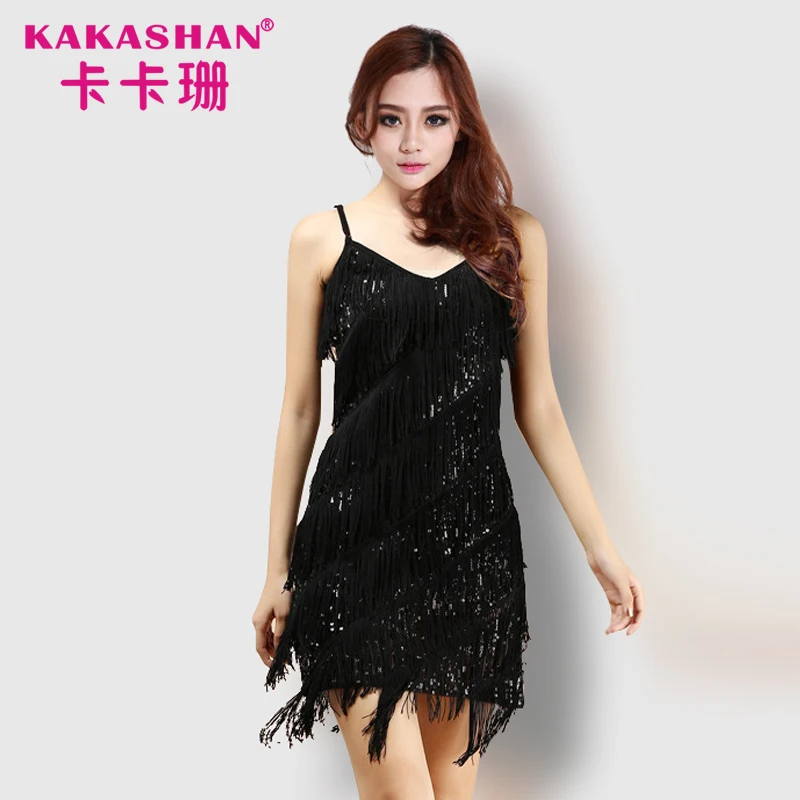 
New arrival paillette stylish designer one piece sexy tassel slip glitter sequin royal blue party dress 