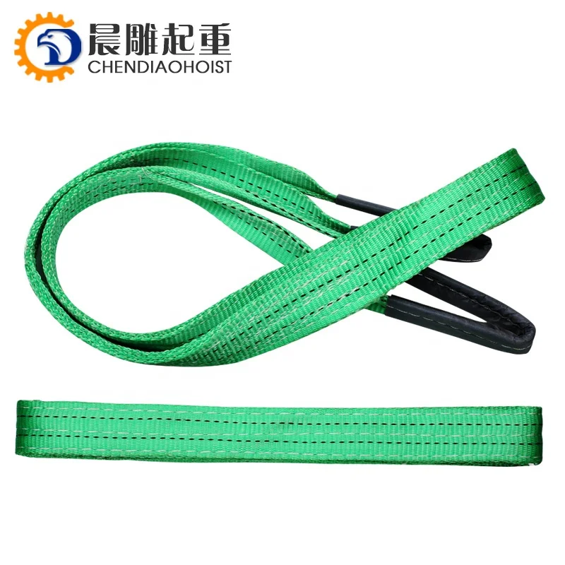 Capacity lifting belt crane webbing sling