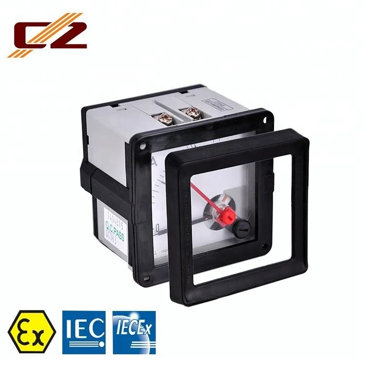 Hazardous Area Zone 1 And Zone 2 Explosion Proof Analog Dc Ammeter 0-50/250A