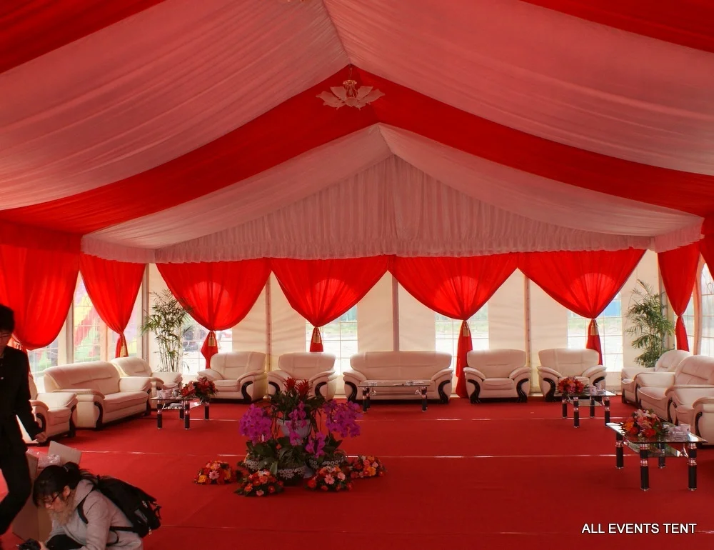Luxury Wedding Tent With Decoration Linings