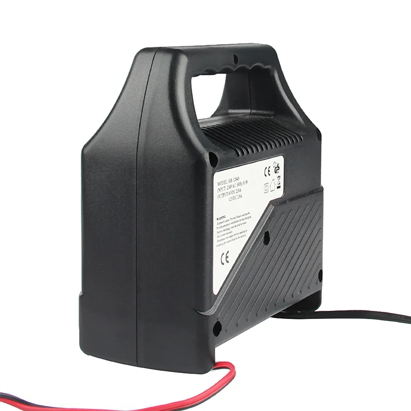 6V/12V 51W Smart Car Battery Charger in Black Color