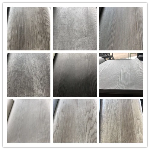 factory wholesale 30g walnut PU  paper for furniture decoration oak wood grain