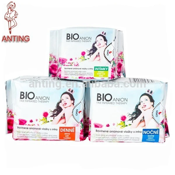 Бесплатный образец гигиенические прокладки леди органический хлопок анион гигиеническая салфетка