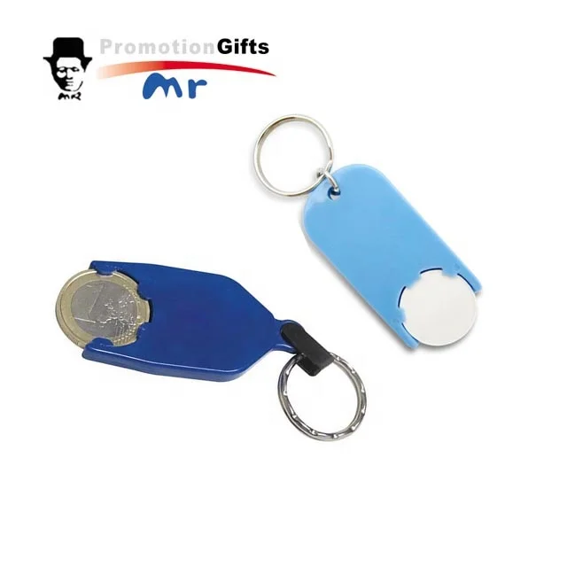 Wholesales Plastic Key Chains Custom Design Logo Market Shopping Trolley Key Ring Coin Token For Promotional Gifts  Keychains