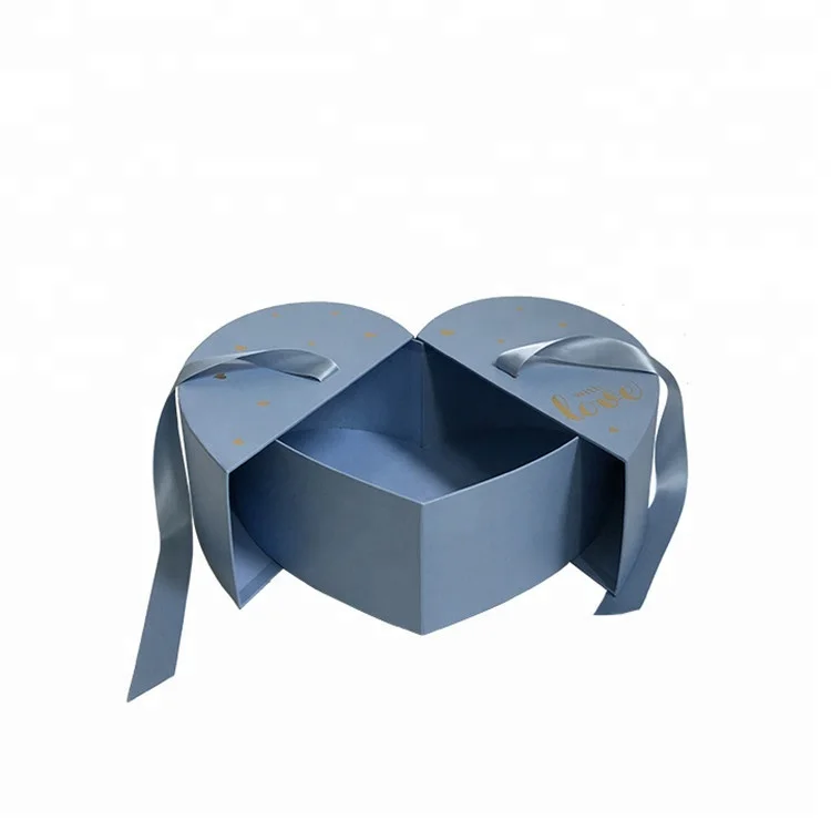 wholesale luxury roses package boxes heart shape flower box for wedding