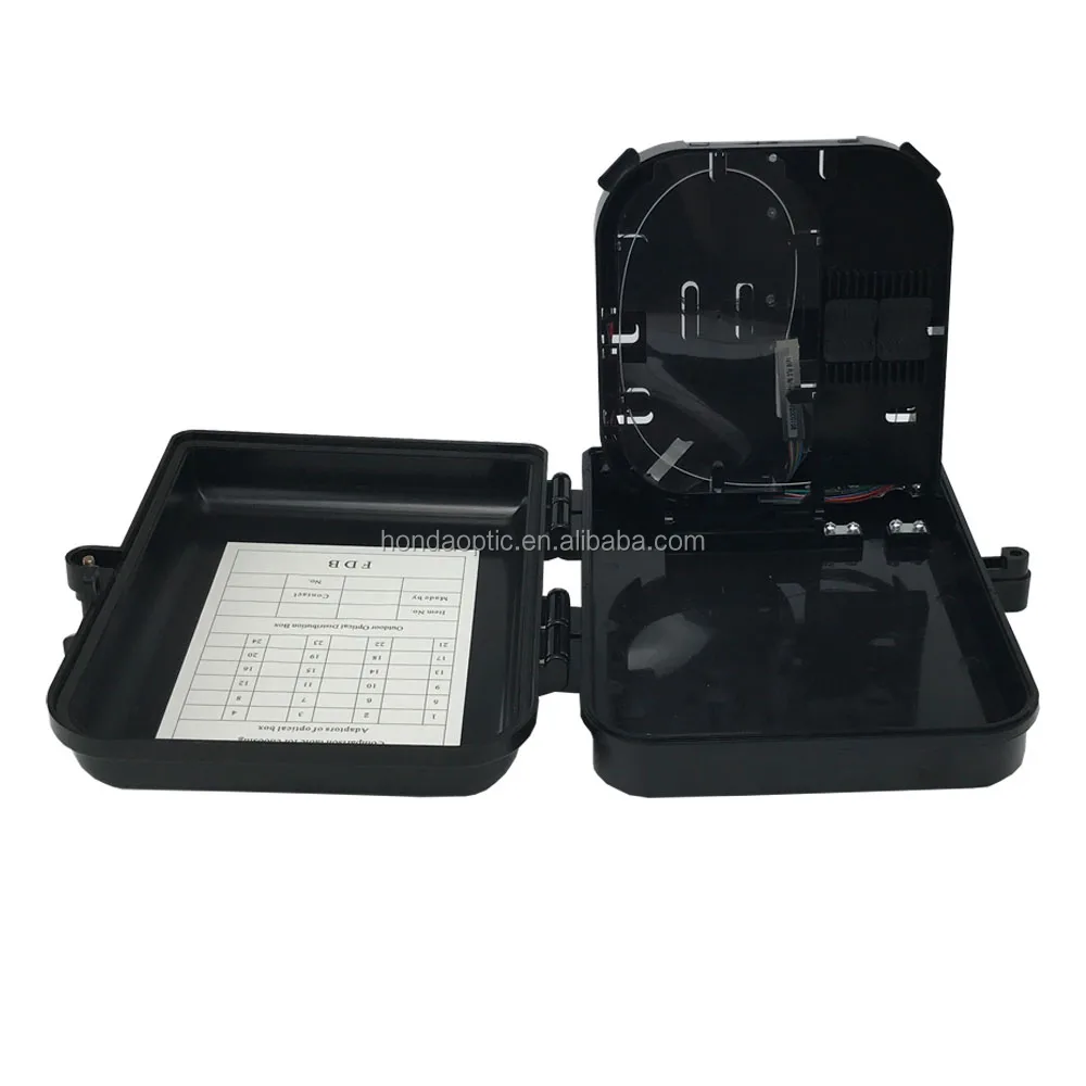 hondao FTTH 16 Core Outdoor Fiber Optical Splitter Distribution Box IP66 Cajas NAP With 16 Mini SC Adapter
