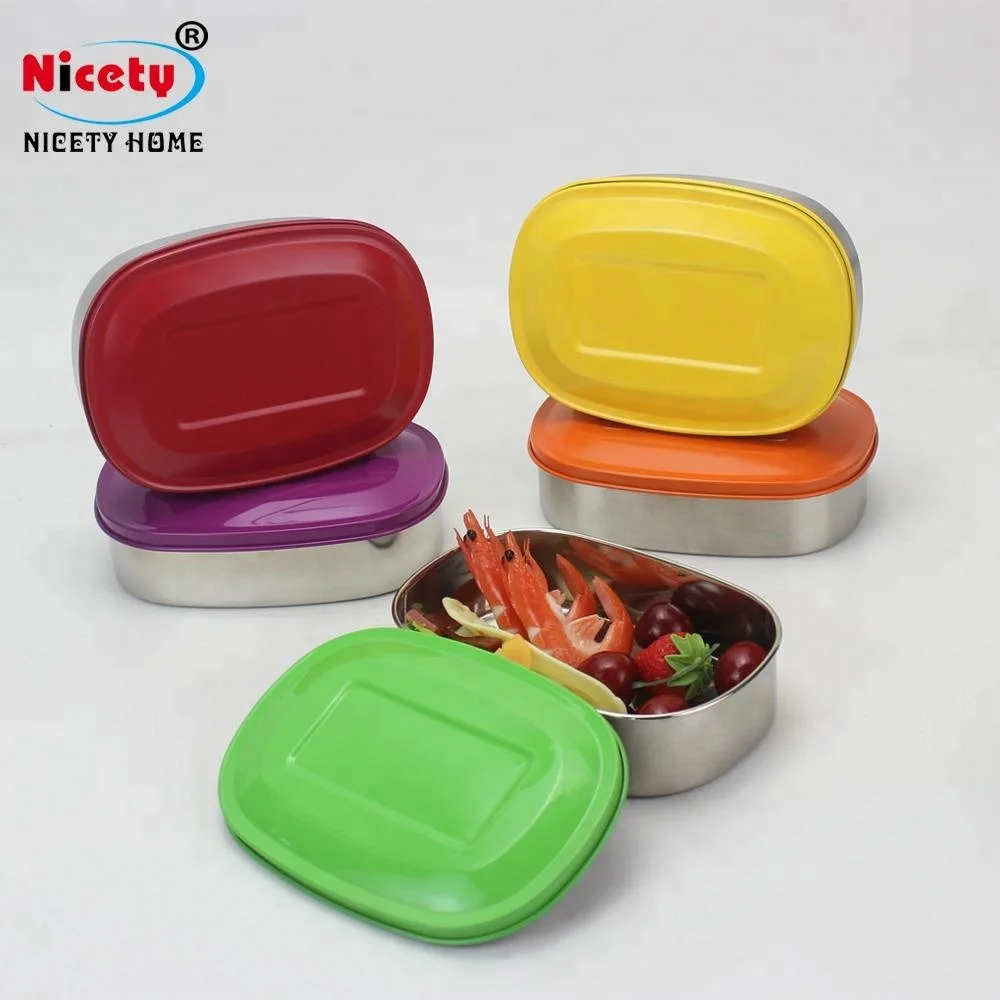 Специальный Ланч-бокс из нержавеющей стали, детский Ланч-бокс, пищевые контейнеры с индивидуальным логотипом, красочные Ланч-боксы специально
