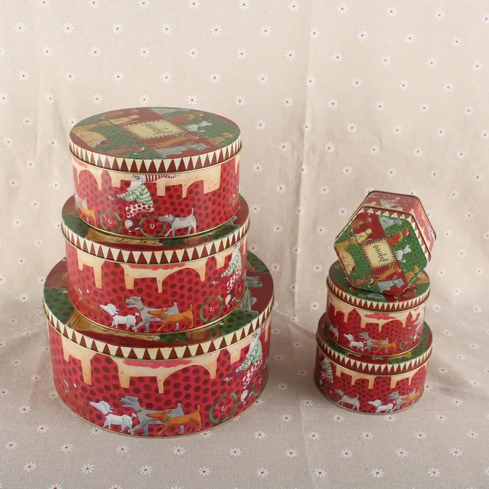 Hot Sale Oem Custom High Quality Metal Stylish Cookie Candy Personalized Tin Box