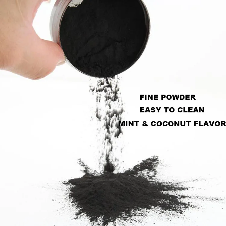 Wholesale Price Natural Safe Coconut Shell Fragrance Charcoal Teeth Whitening Powder