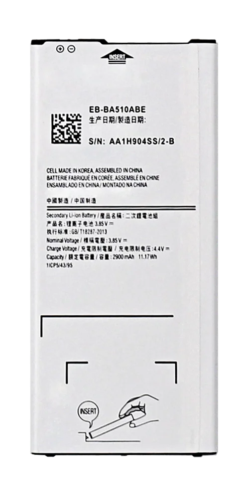 For Samsung Galaxy A5 A500 2015 /A5 2016 Replacement Battery 2300mAh EB-BA500ABE