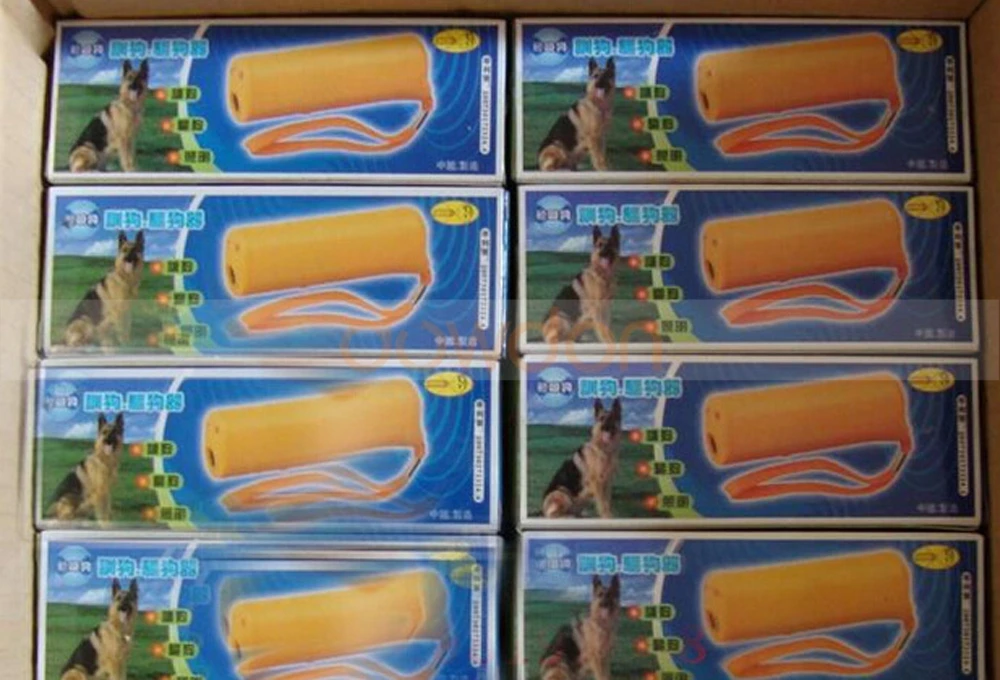 Портативный 3 в 1, ультразвуковой отпугиватель коры для собак