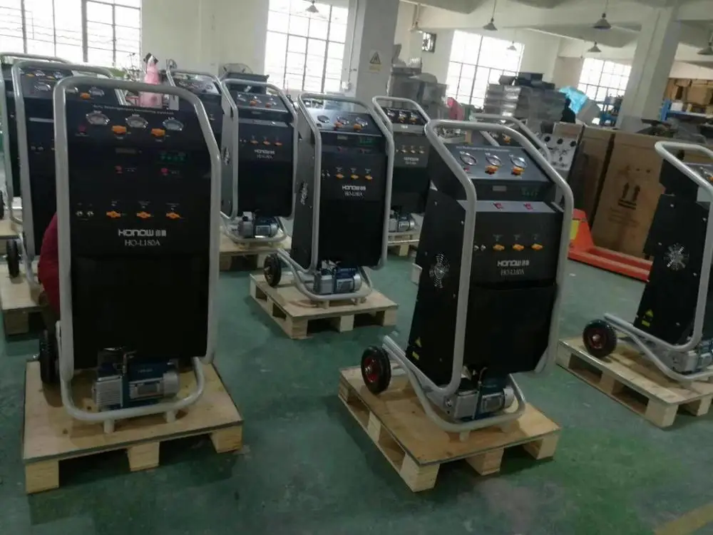 HONOW HO-L180A A/C Refrigerant Recovery & Charging Machine AC service station refrigerant refrigerant gas recovery machine