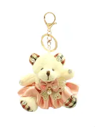 Novelty Custom Cute Bear Keychain Pearl Bead Keychain Wholesale KG952
