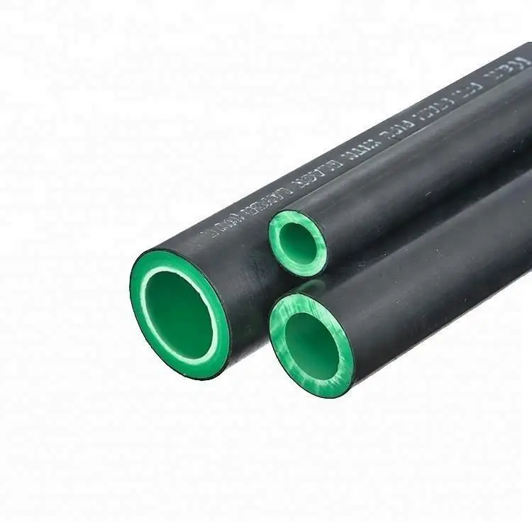 grey color ppr pipe type 3 with fitting hot sales pn 25 Transparent heat insulation plastic water supply ppr pipe size