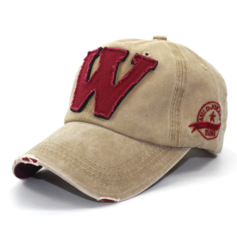 5 цветов ретро Корейская версия W Мужская и женская потертая старая потертая бейсбольная шляпа с буквенным принтом оптовая продажа