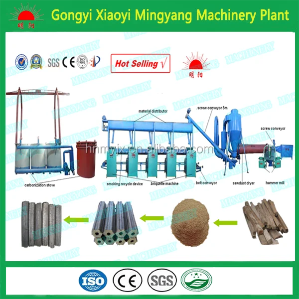 Automatic Screw Press Small Corn Stalk Cow Dung Wood Chips Sawdust Rice husk Charcoal Briquette Making Machine Price