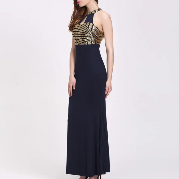 2020  New Fashion Alibaba Halter Neck Turkish Evening Dresses Made in China