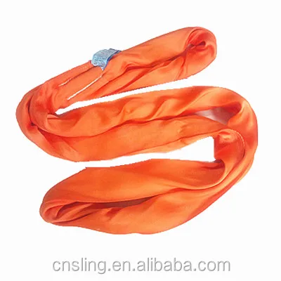 1ton - 50 tons heavy duty polyester soft round sling/endless loop round sling