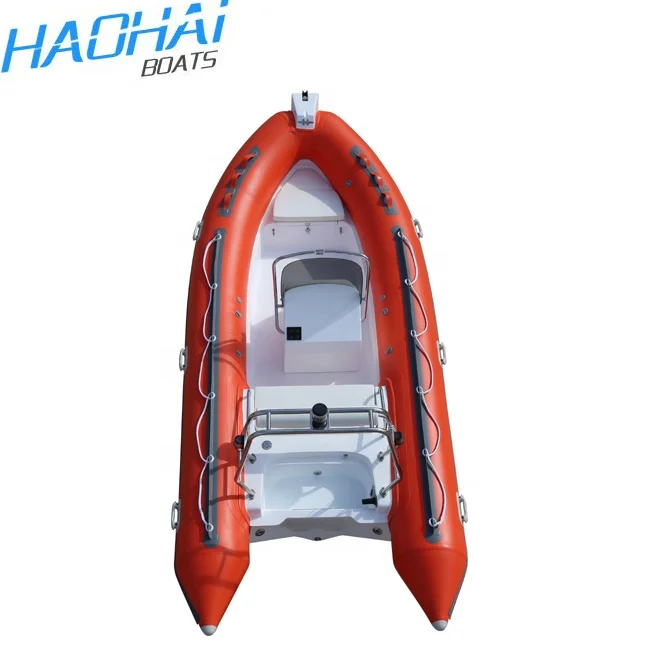 
China Hot Sale 15.7ft 4.8m Rigid Inflatable Rescue Rubber Boat with Console 
