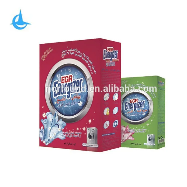 New Formula Good Smell Paper Box Detergent Powder