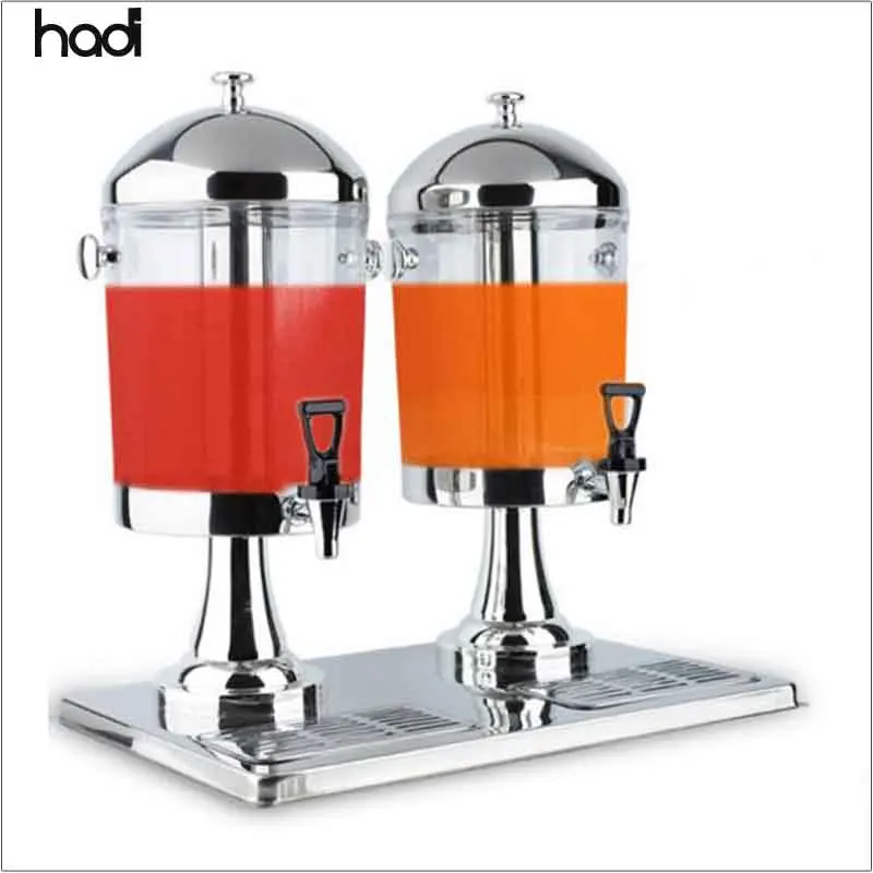 High quality frozen food service equipment 3tanks plastic acrylic juice drink beverage dispenser for buffet