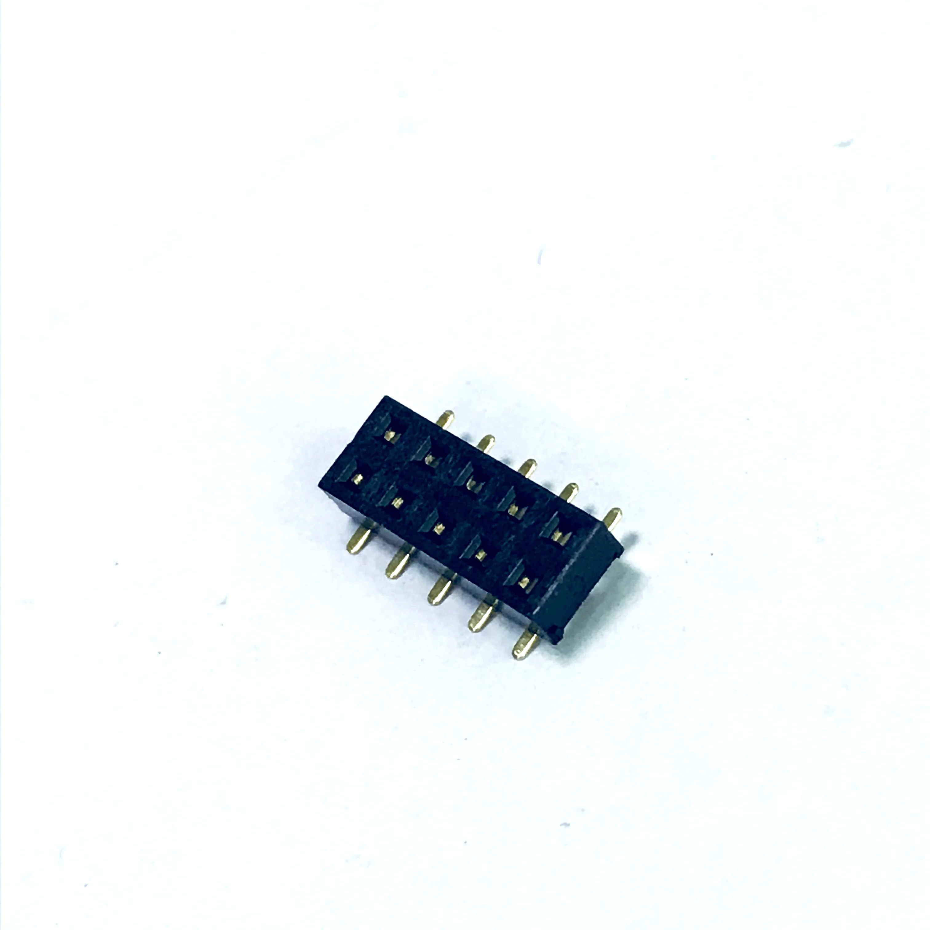 Wholesale Right angle Pitch 2.0 mm Female header connector SMT Dual row 2x5 Pin position Gold mating PCB board