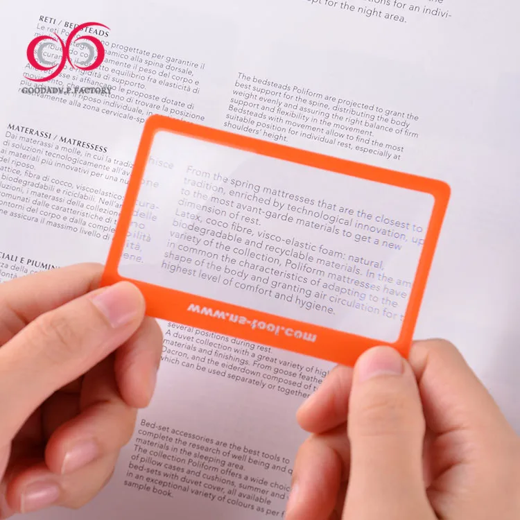 cheap Fashion bookmark custom mini bookmark magnifier ruler plastic magnifying glass souvenir bookmark for kids