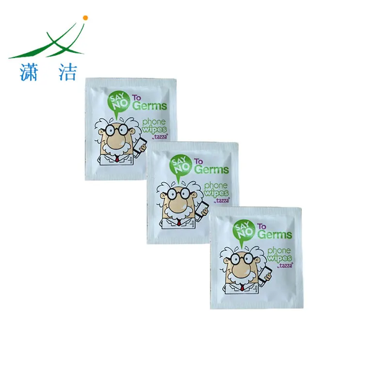 
high Quality mobile phone Alcohol Prep Pad non alcohol wet dry wipes 