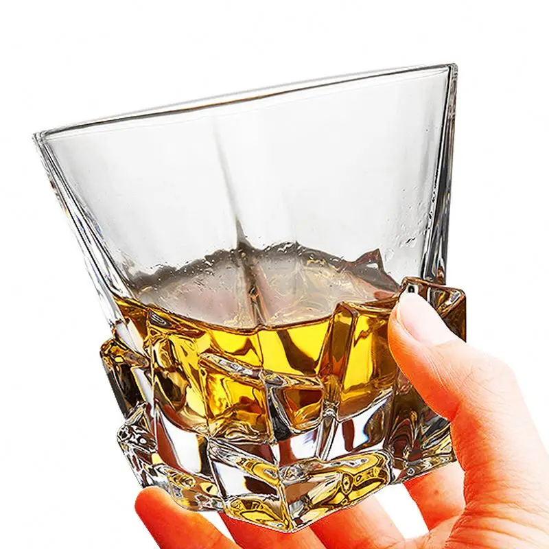 
Unique Whiskey Glasses - Iceberg Collection - Scotch, Liquor or Bourbon Tumblers 