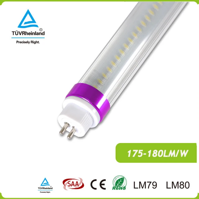 Ultra bright 175LM/W frosted cover direct wire type b t5 led tube g5 TUV SAA CE DLC approved with 5 years warranty