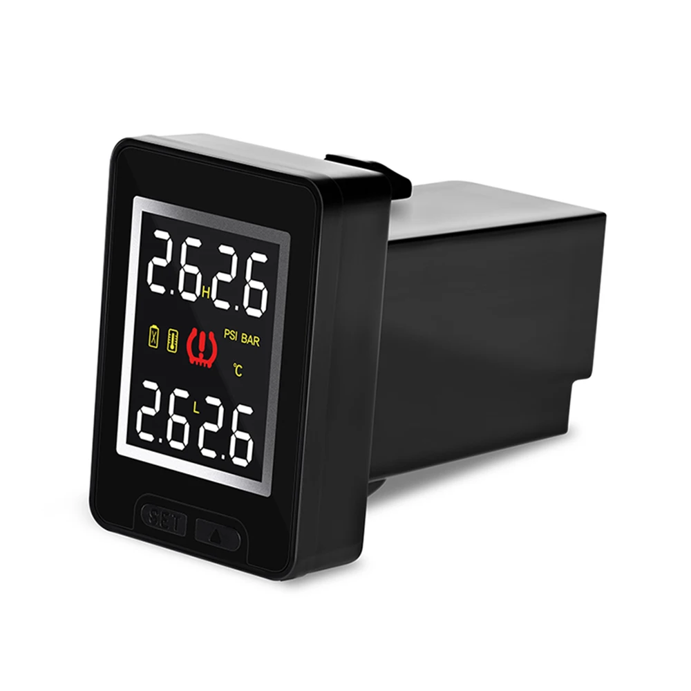 Car Tpms with LED Display 4 tires internal external sensors, tire pressure tire gauge