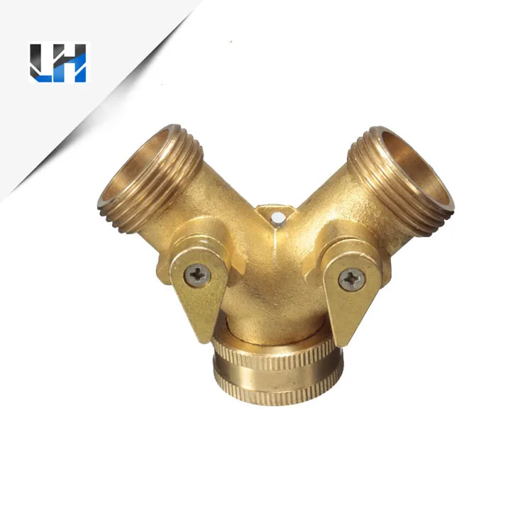 Латунь 2 способ садовый шланг splitter