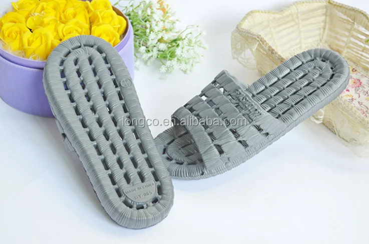 cheap wholesale new design pink pvc blowing bath slippers