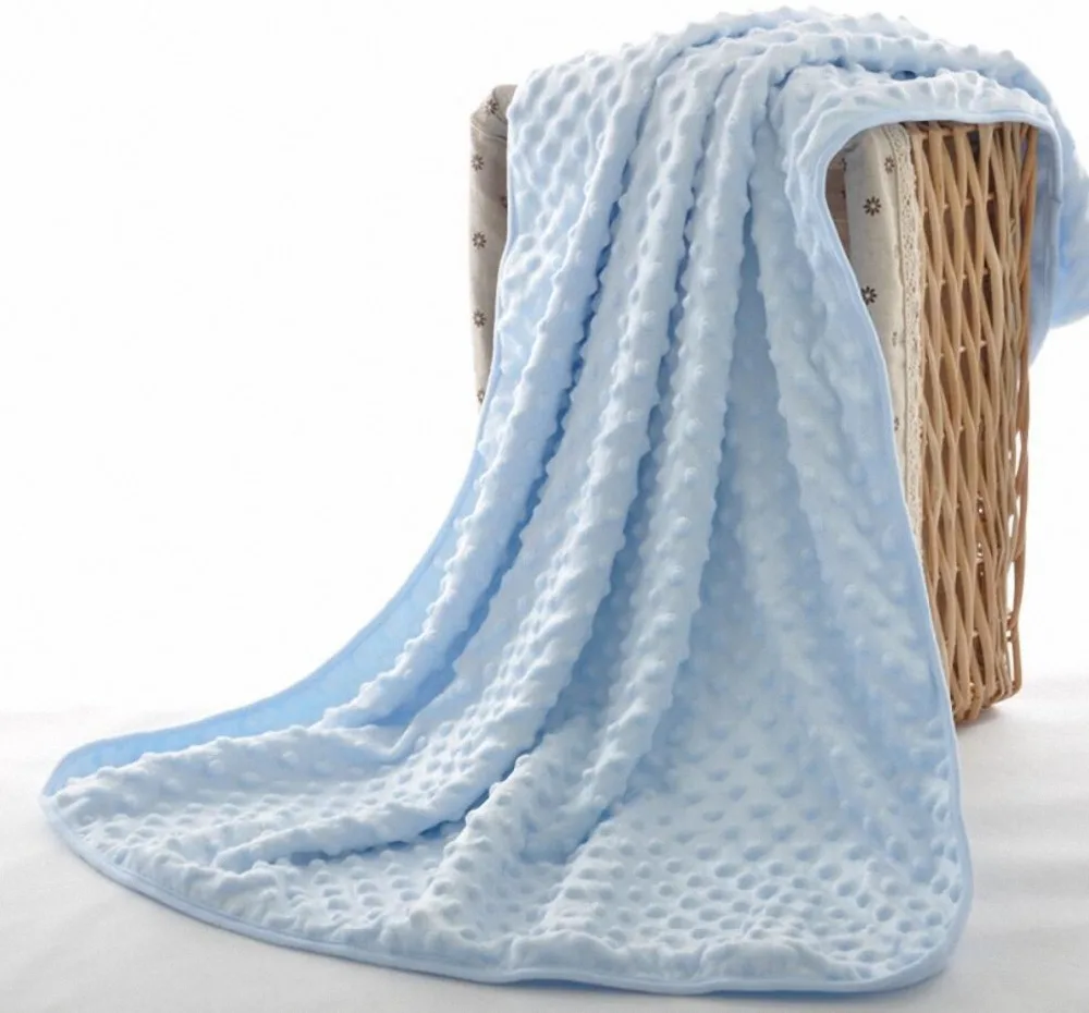 
100% polyester baby fleece swaddle blanket children minky baby blanket set 