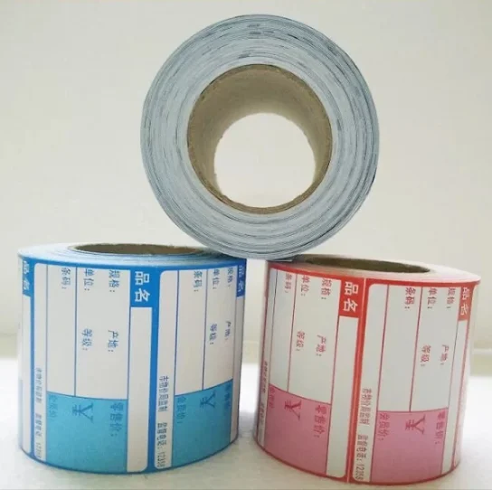 Paper  Custom Sticker Printing Roll Adhesive Electronic Shelf label sticker