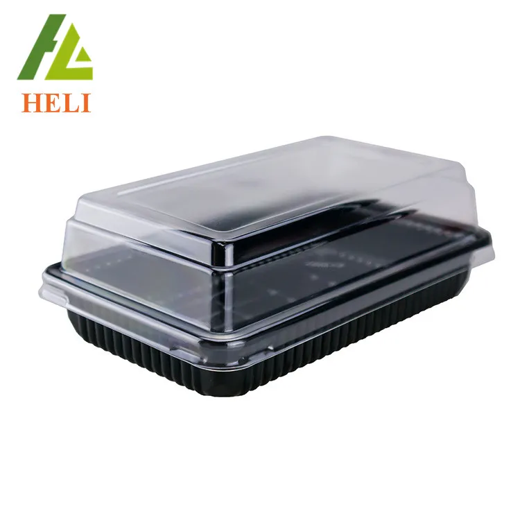 Various styles bread cake PET plastic blister disposable container slice boxes