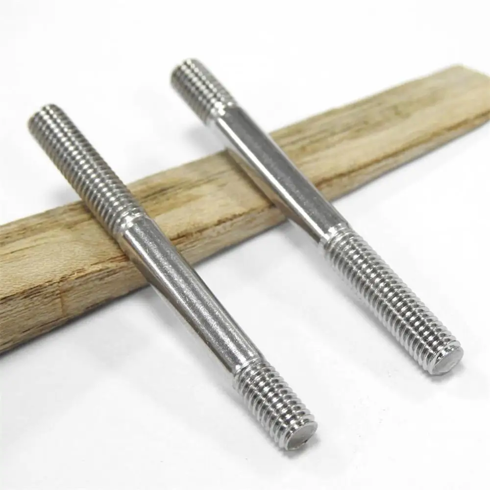 High Strength Steel Double End Threaded Head Stud Hex Bolt Type