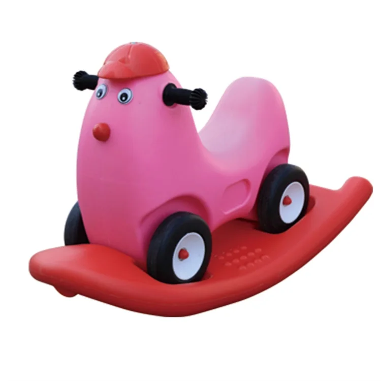 
Qiangchi Hot Selling 4 Wheels Rocking Horse 