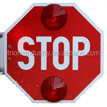 24V and 12V electric or manual school bus stop board as bus body parts