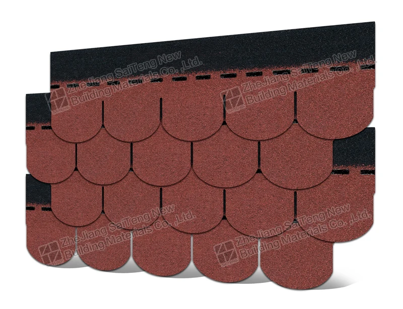 Gray Fish Scale Asphalt Roof Shingles for Roofing