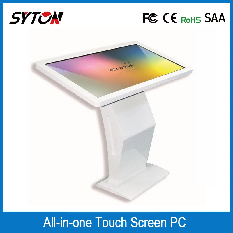 42 inch indoor advertising led tv display floor stand lcd touch screen advertising display