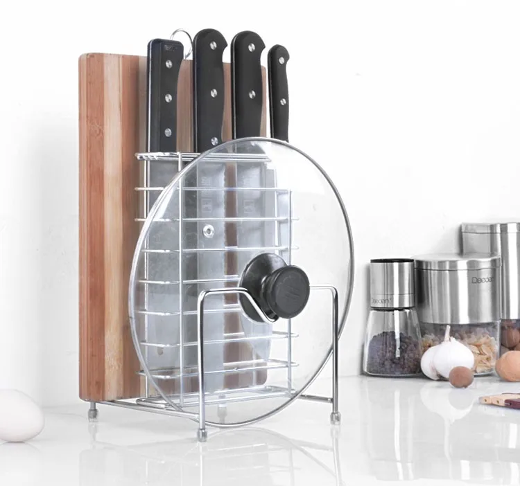 Кухонная полка, стойка для сковородок, держатель для разделочной доски, органайзер для хранения крышек кастрюль, подставки, крышка для Тапас
